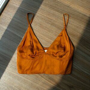 Aerie Satin Cropped Tank